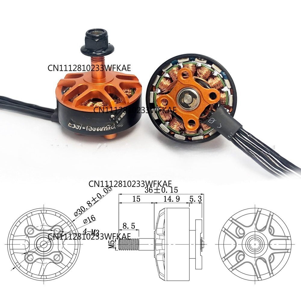 YSido 2507 1800KV cross-machin - Drone Motor recensie en prijs