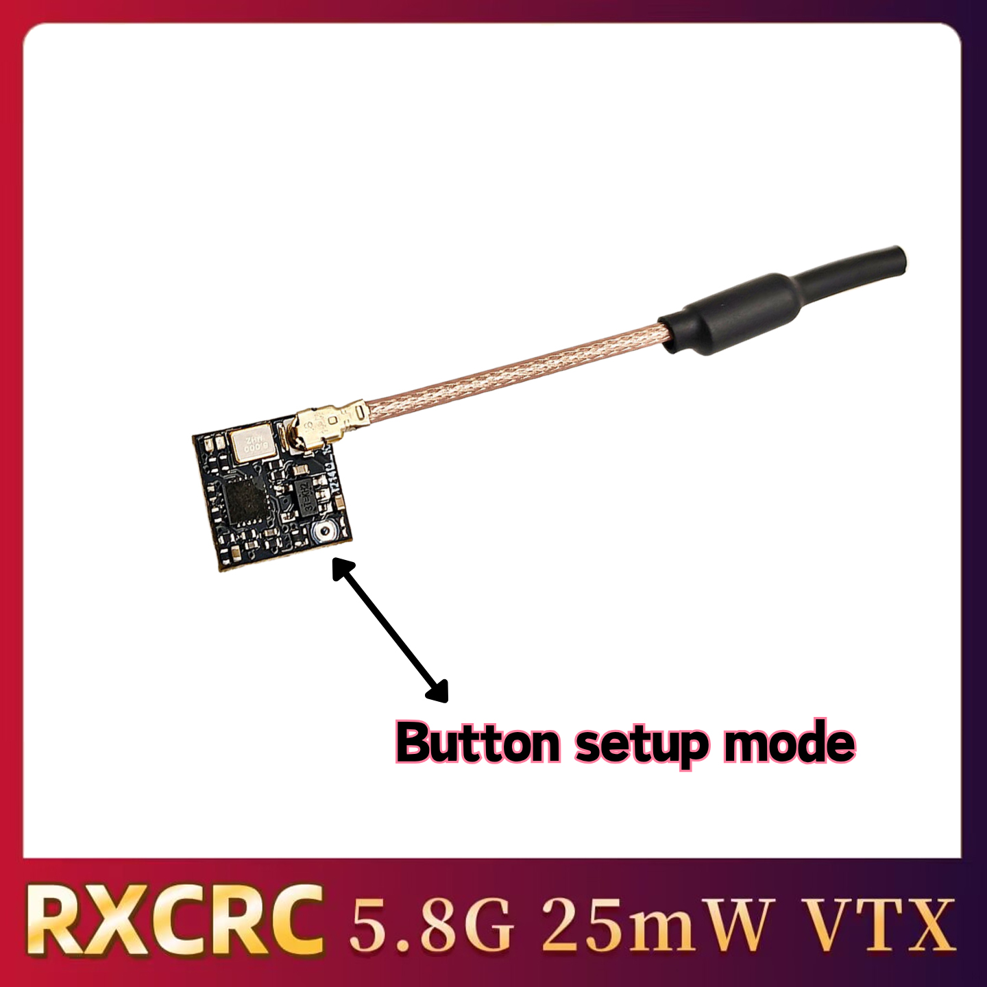 RXCRC 5.8GHz 48CH FPV 25mW ana - Drone Frame recensie en prijs